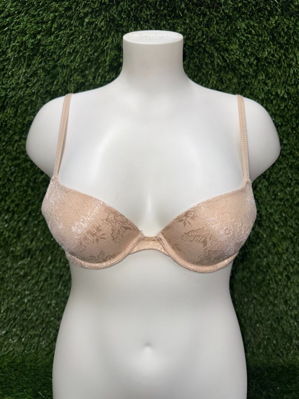 MAIDENFORM LACE OVERLAY PUSH UP BRA SZ 34A